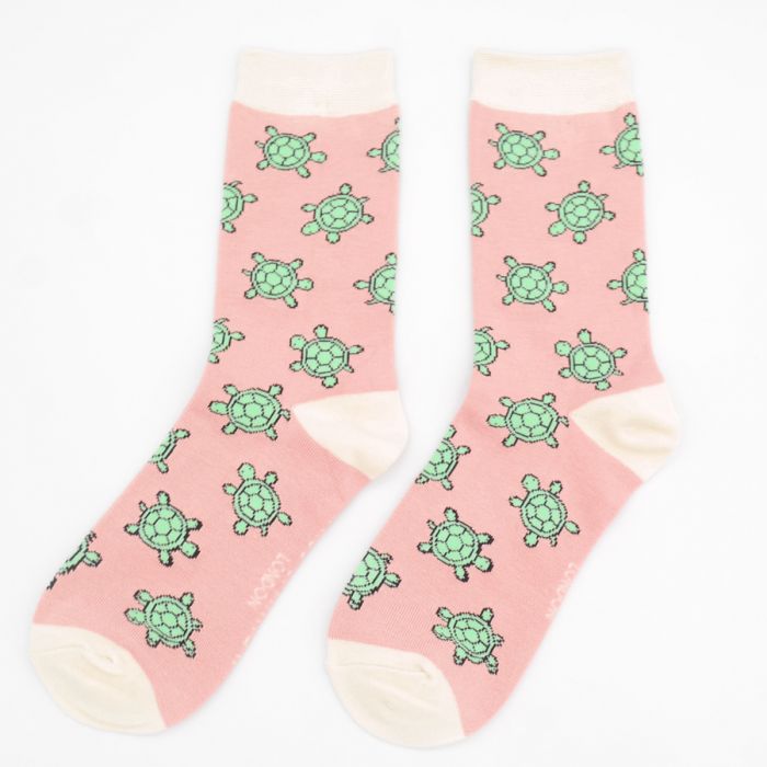 Ladies Bamboo Socks - Cute Turtles