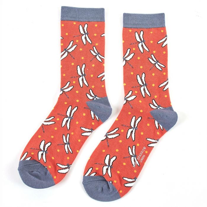 Ladies Bamboo Socks - Dragonflies