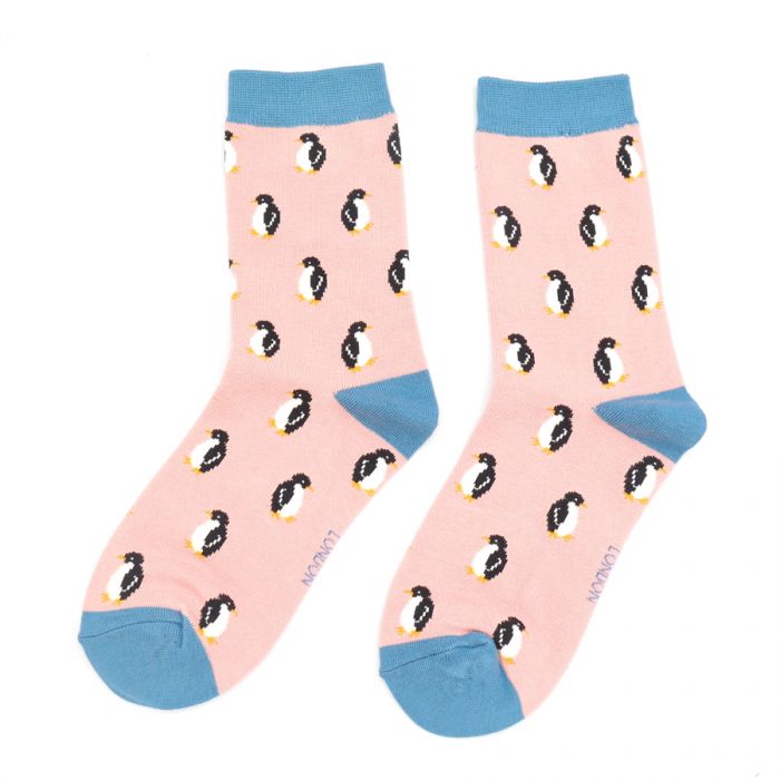 Ladies Bamboo Socks - Little Penguins