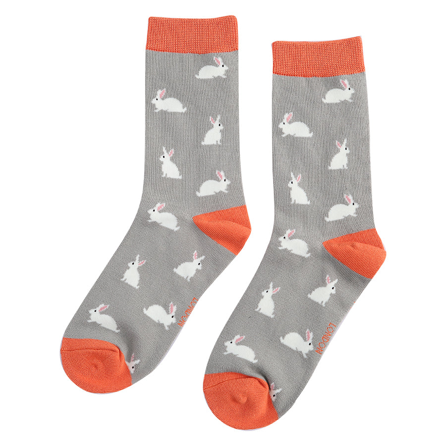 Ladies Bamboo Socks - Rabbits