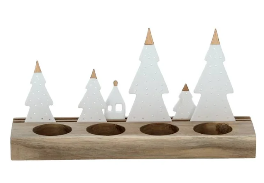 Decorative Fir Tree Tealight Display
