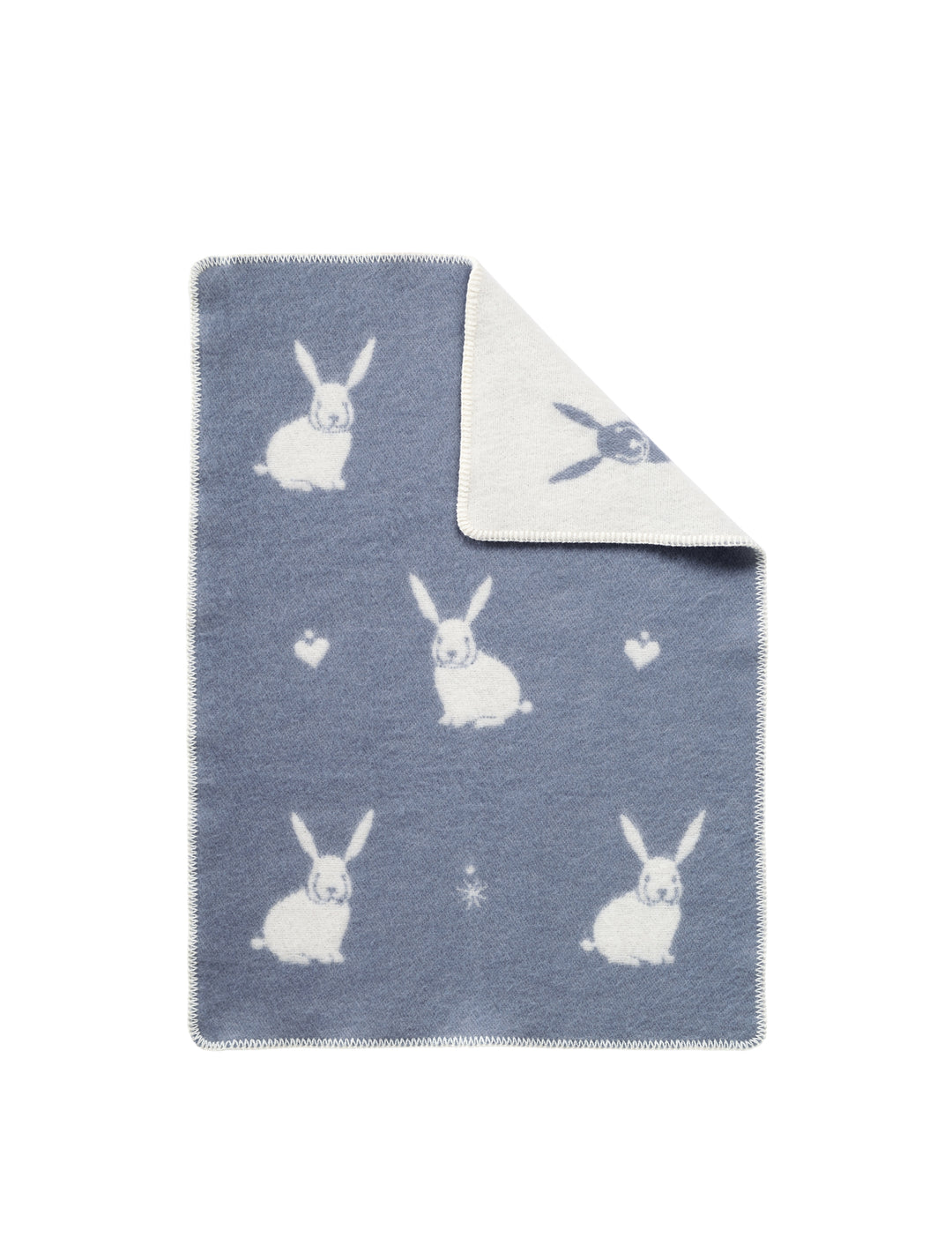 Small Grey Bunny Wool Blanket