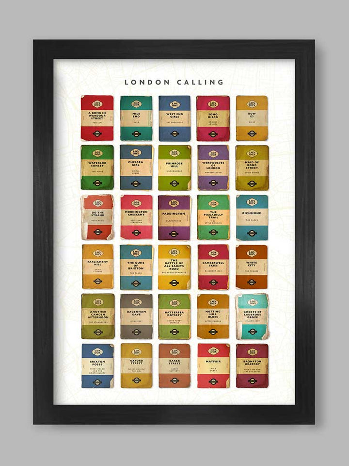 London Calling Music Poster