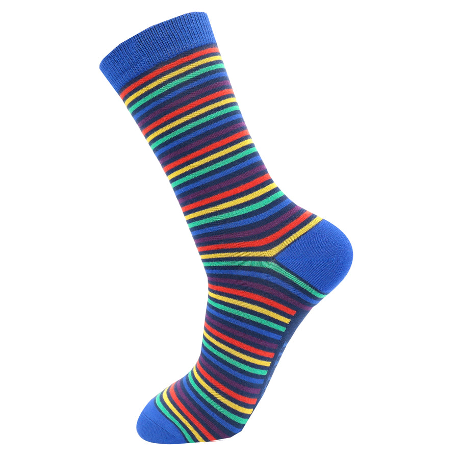 Men's Bamboo Socks - Vibrant Stripes