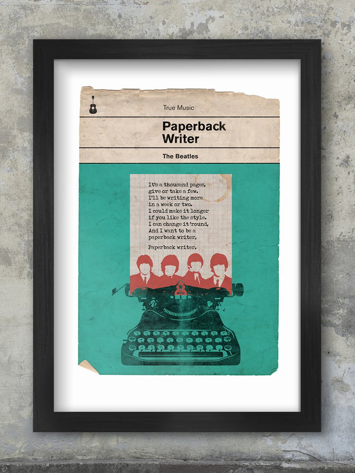 Paperback Writer - A3 Framed Print