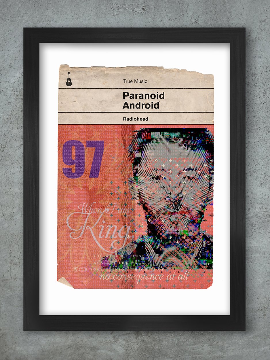 Paranoid Android - A3 Framed Print