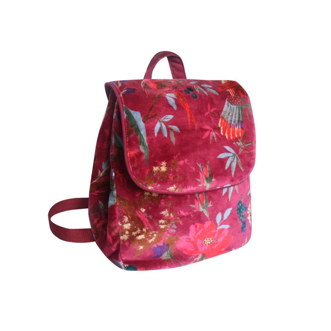 Velvet Backpack - Botanical Blush