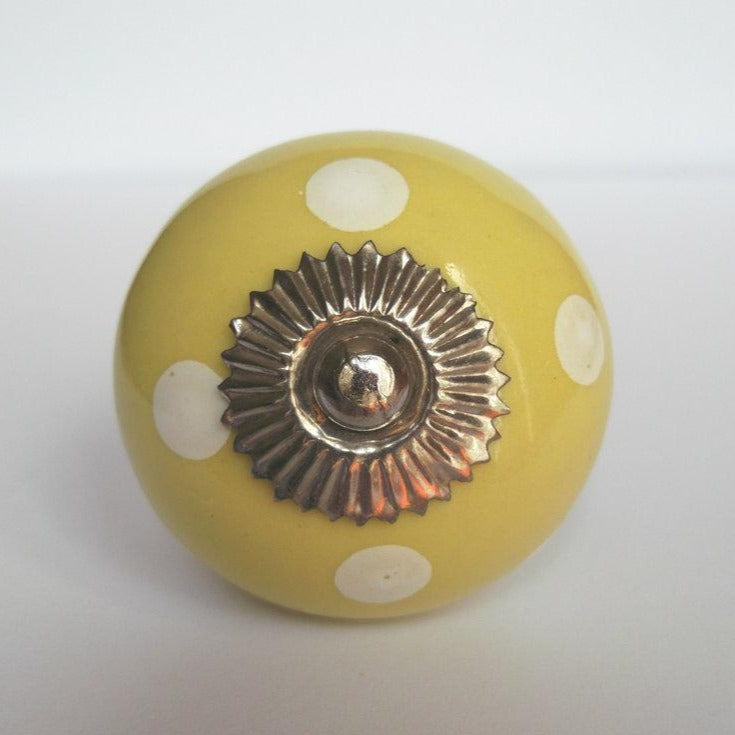 Polka Yellow Knob
