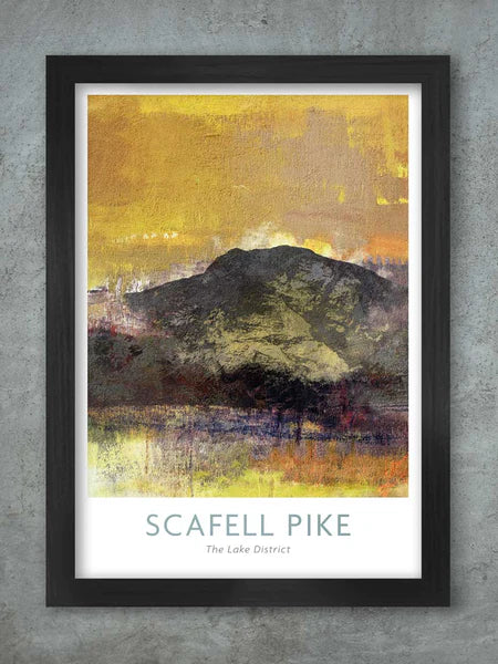 Scafell Pike 3 Peaks  - A3 Poster Print