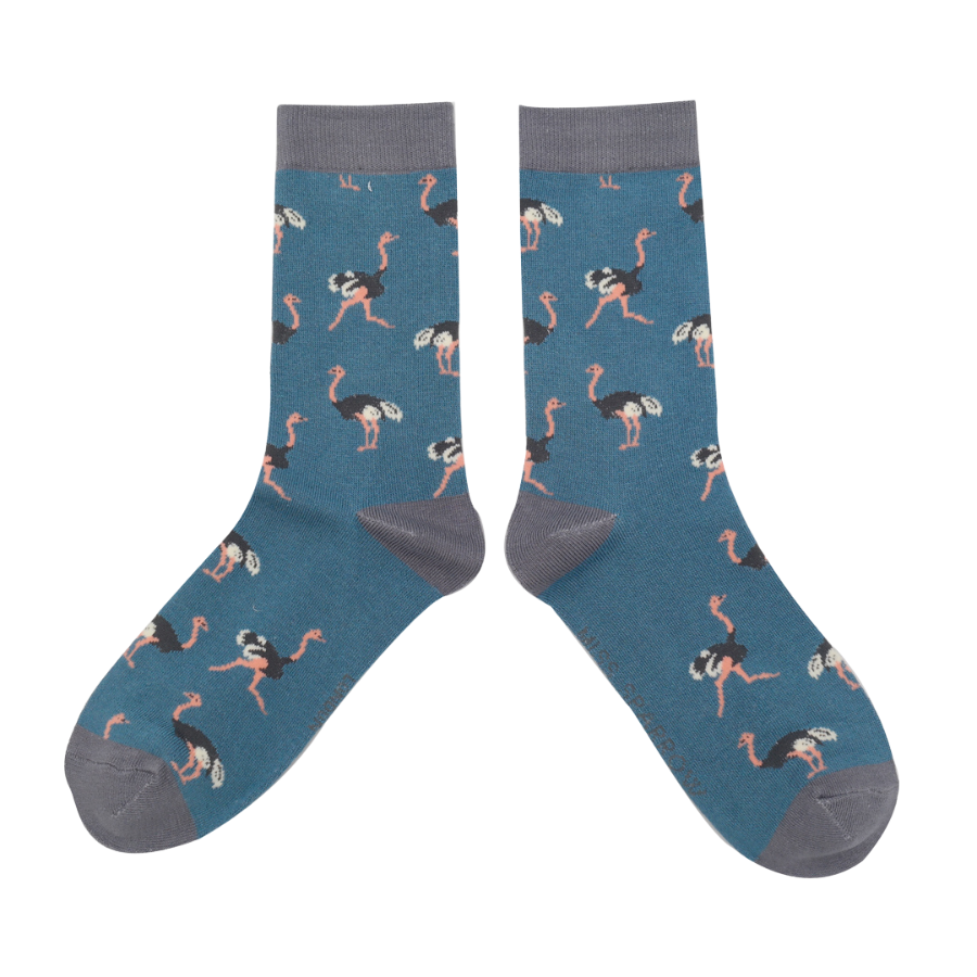 Ladies Bamboo Socks  - Ostrich