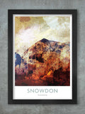 Snowdon Abstract - A3 Poster Print