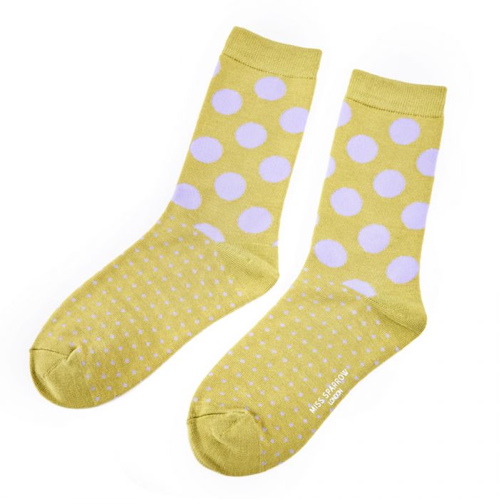 Ladies Bamboo Socks - Spots & Dots