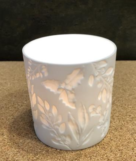 Porcelain Tealight Holder - Berries